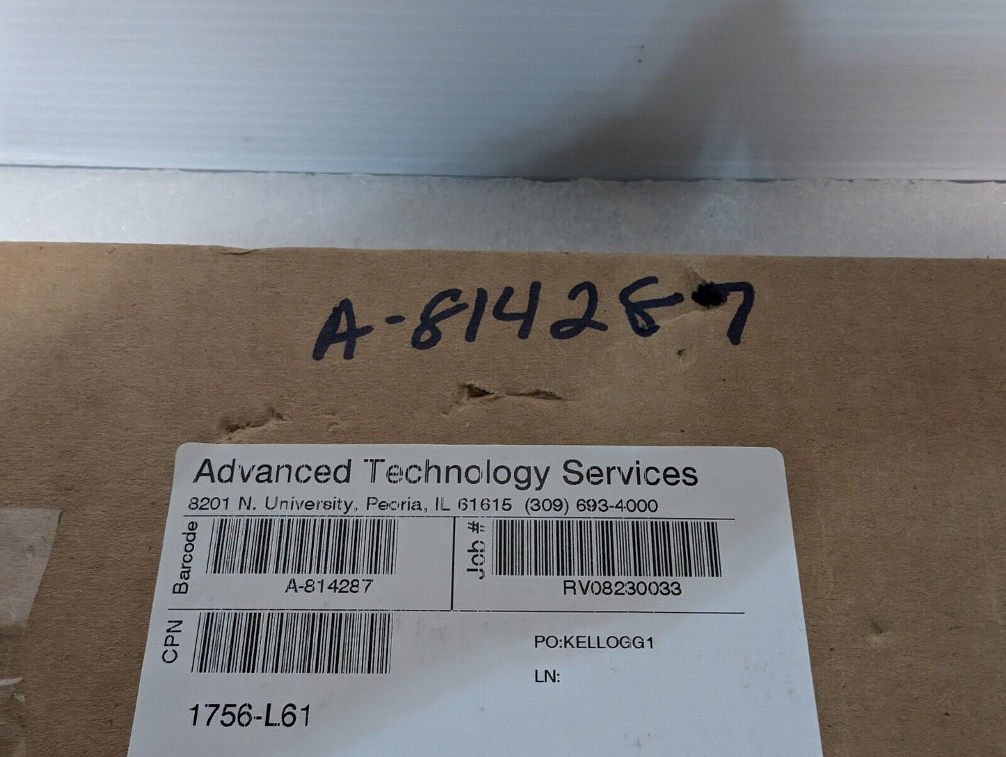 Allen Bradley 1756-L61 ControlLogix 5561 Processor Module w\ 2MB Memory, Ser B