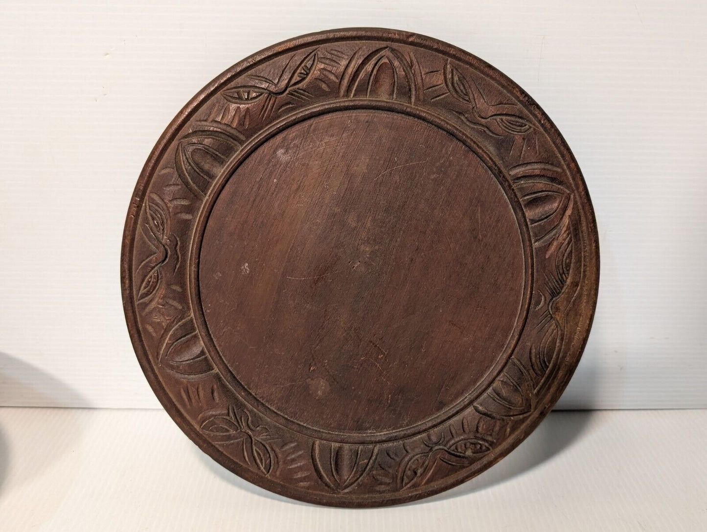 Traditional Wooden Plate and Bowl as pictured, not as shiny - Free Shipping