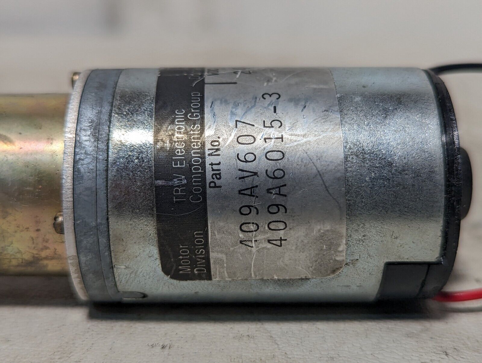 TRW Electronic Components Group 409AV607 electric motor, 24VDC