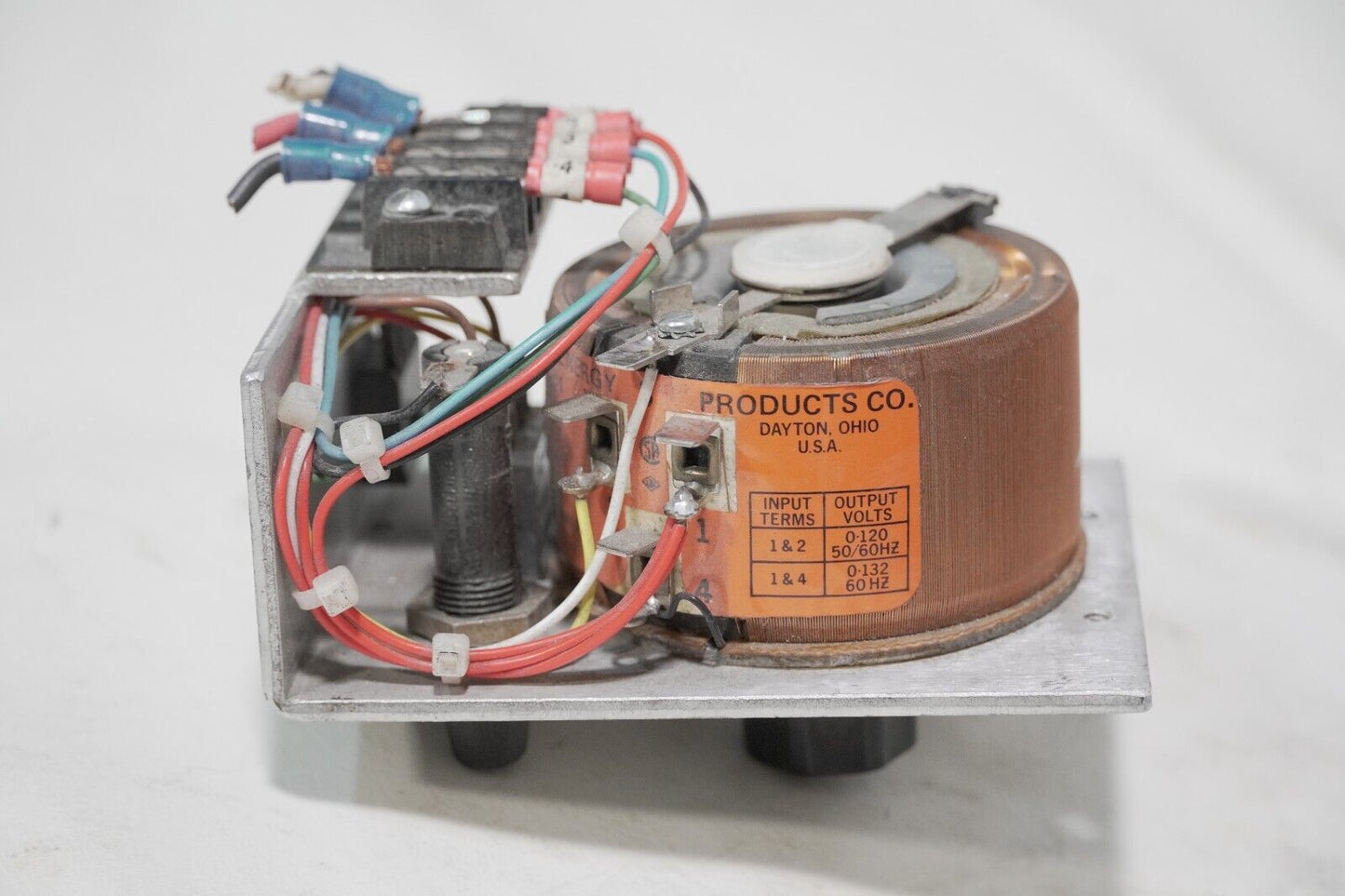 Custom Staco variable transformer, 132VAC max, percentage of max output voltage