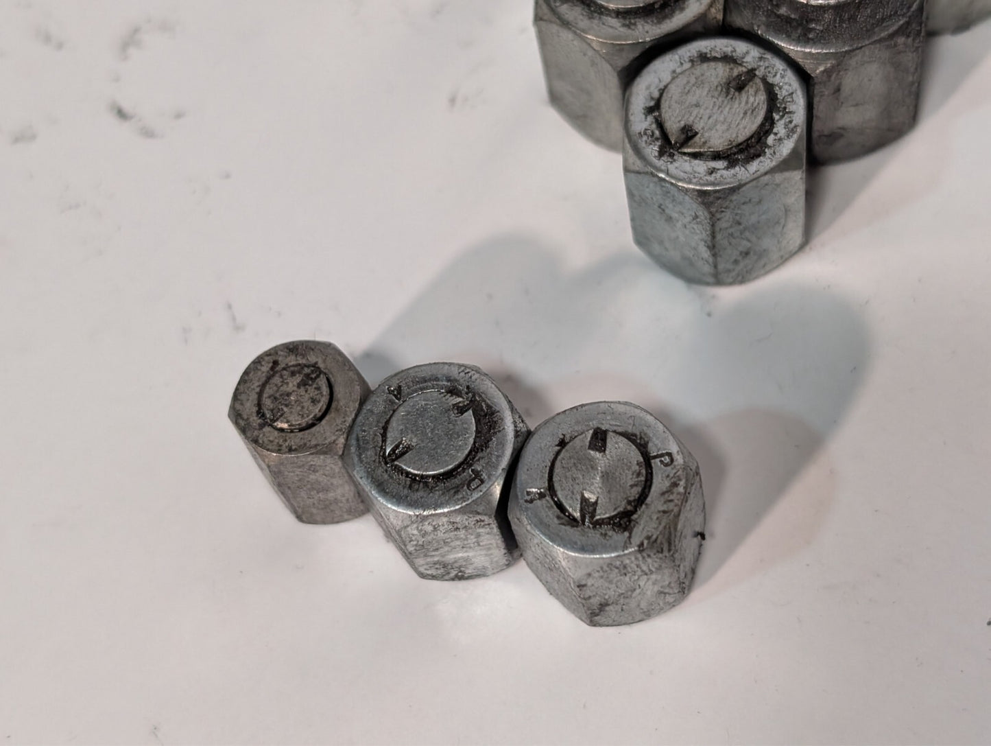 144 Assorted Adapters + Fittings, Hex Nut Lug Nut Bushing Pipe Threader