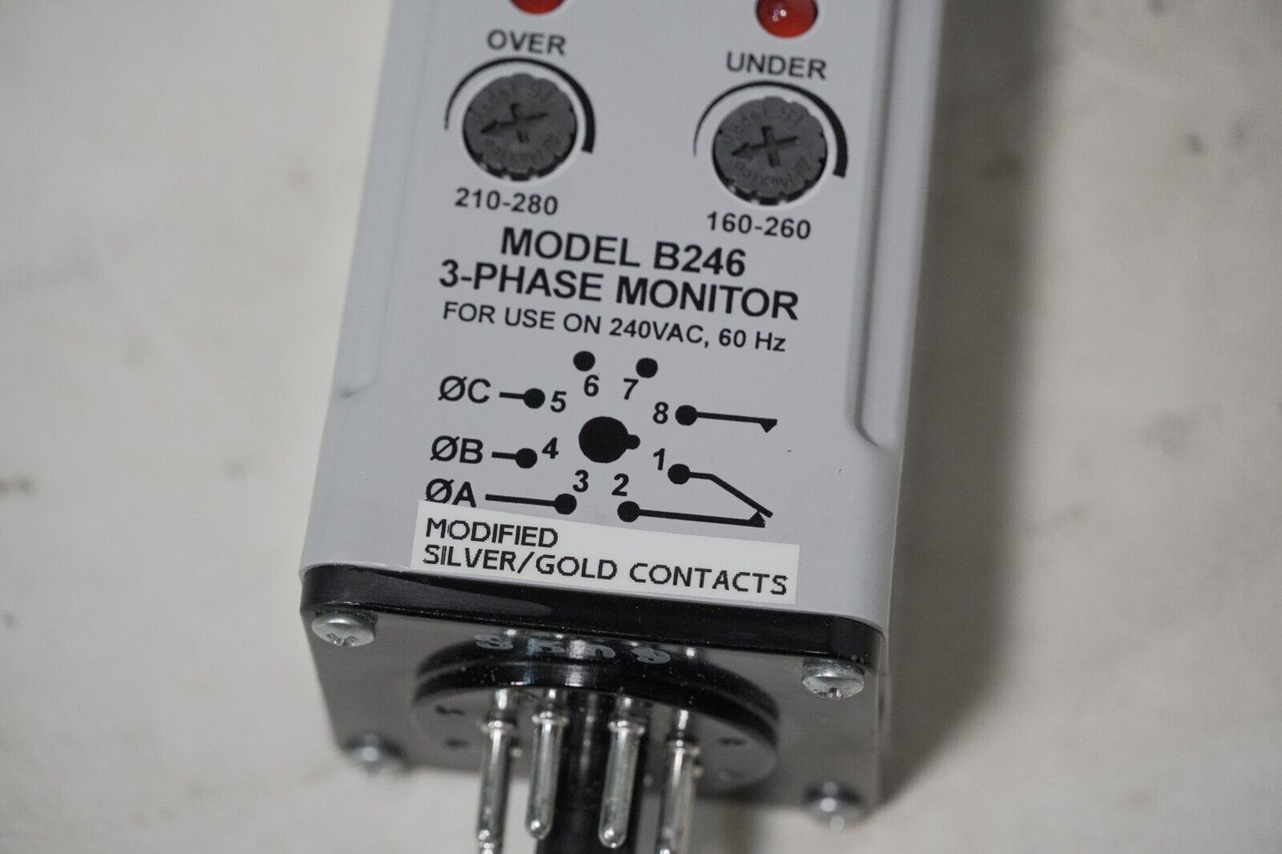 Time Mark Special B246 3-Phase Monitor, For Use On 240VAC, 60Hz