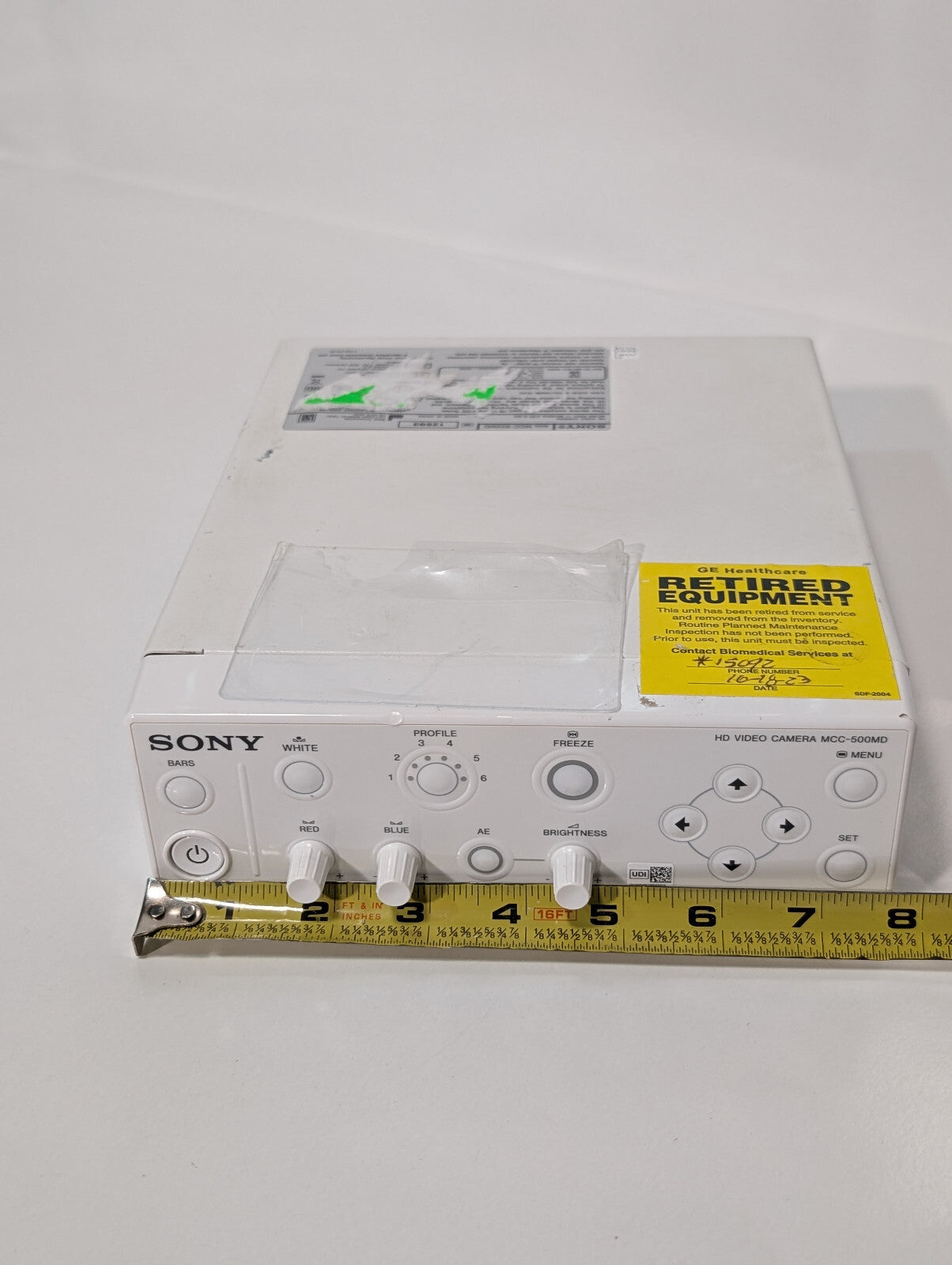 Sony MCC-500MD HD Video Camera Controller 100-240VAC, 50/60Hz, 0.27-0.18A