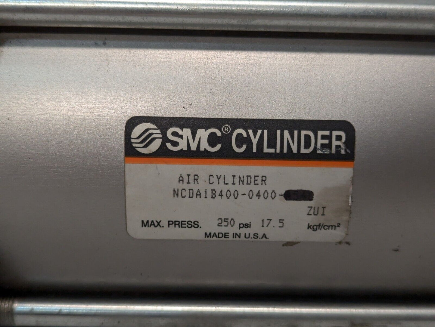 SMC NCDA1B400-0400-A54L Pneumatic Air Cylinder 250PSI Max - Free Shipping