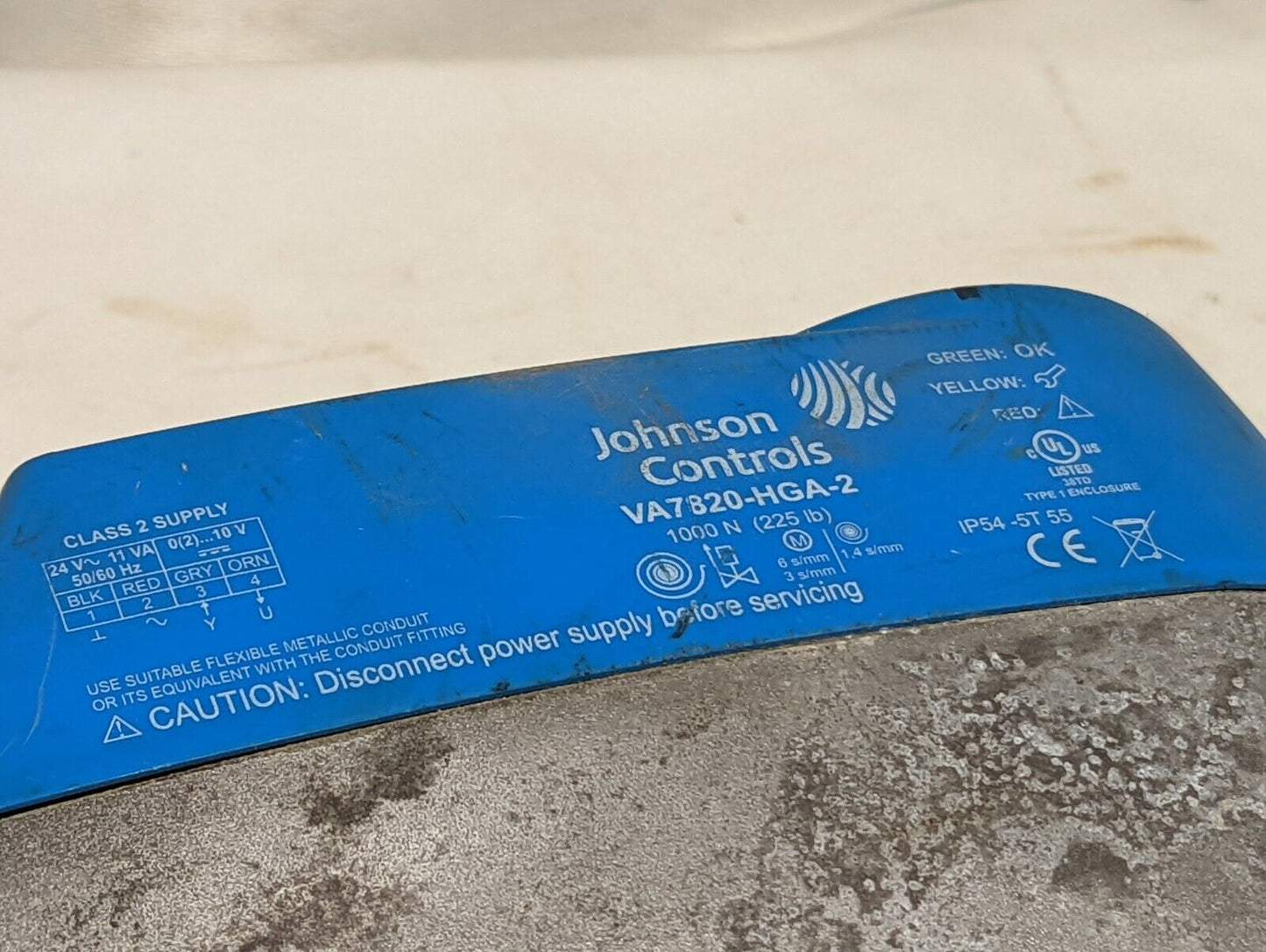 Johnson Controls VA7820-HGA-2 Electric Valve Actuator