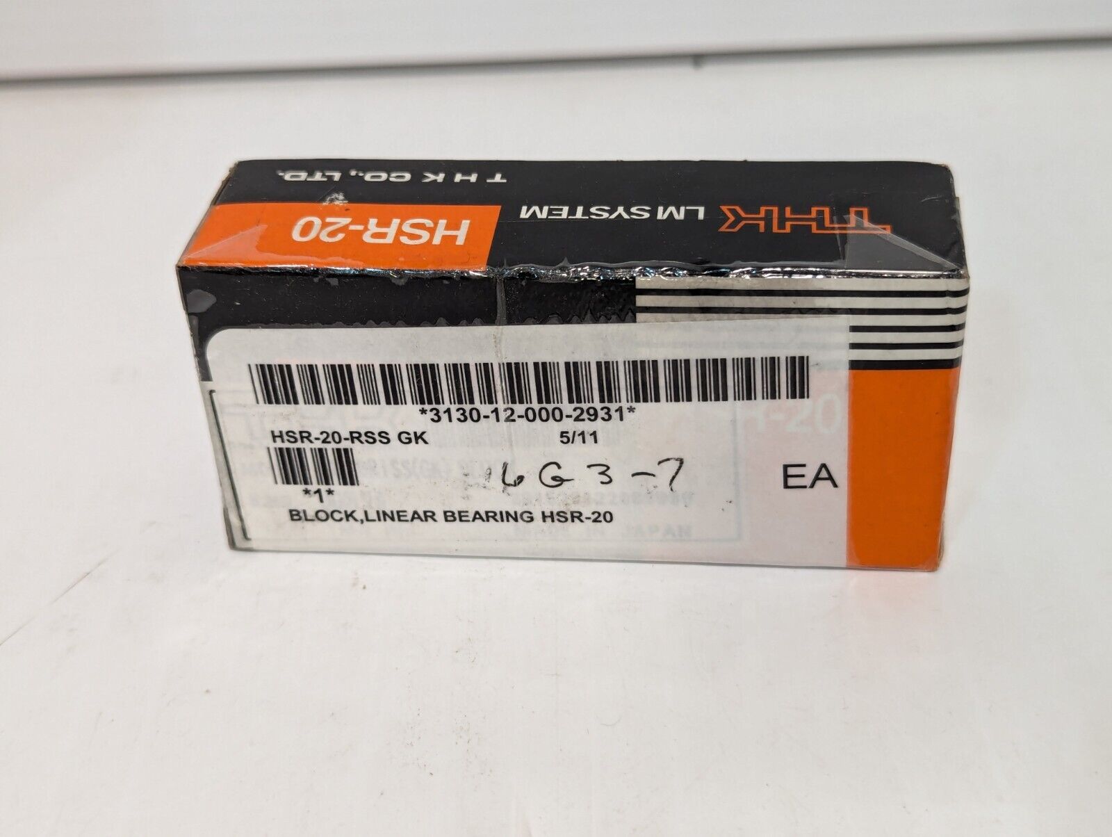 THK HSR-20 BEARING BLOCK HSR-20-RSS GK HSR20 - Free Shipping