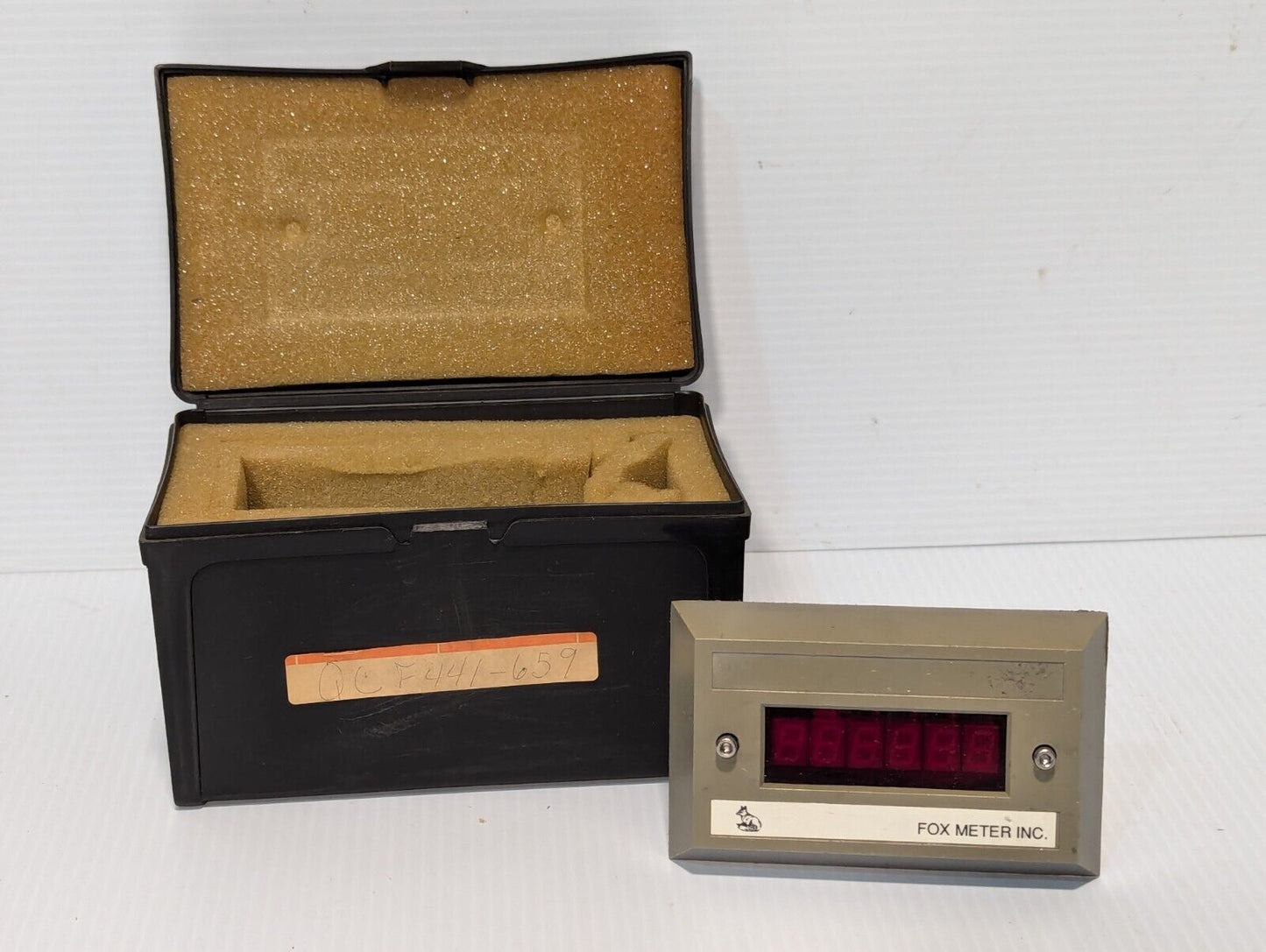 Fox Meter F441-659 digital counter, six digit with case - Free Shipping