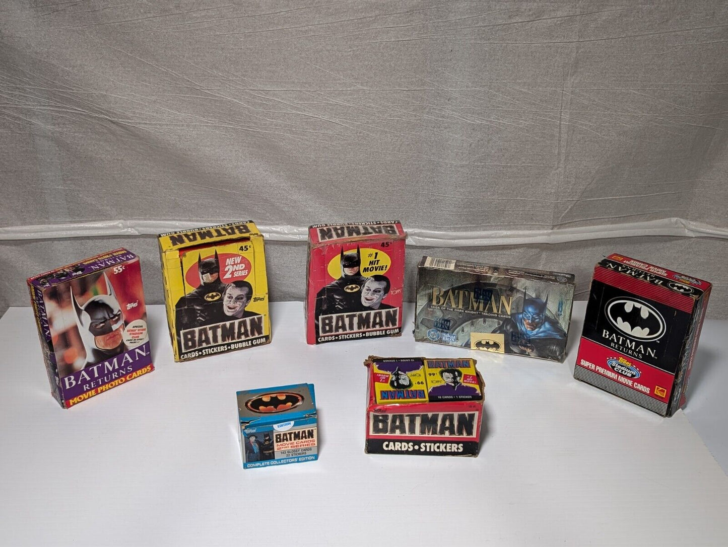 Vintage Batman Collectibles 1500+ Cards Stickers Michael Keaton Jack Nicholson