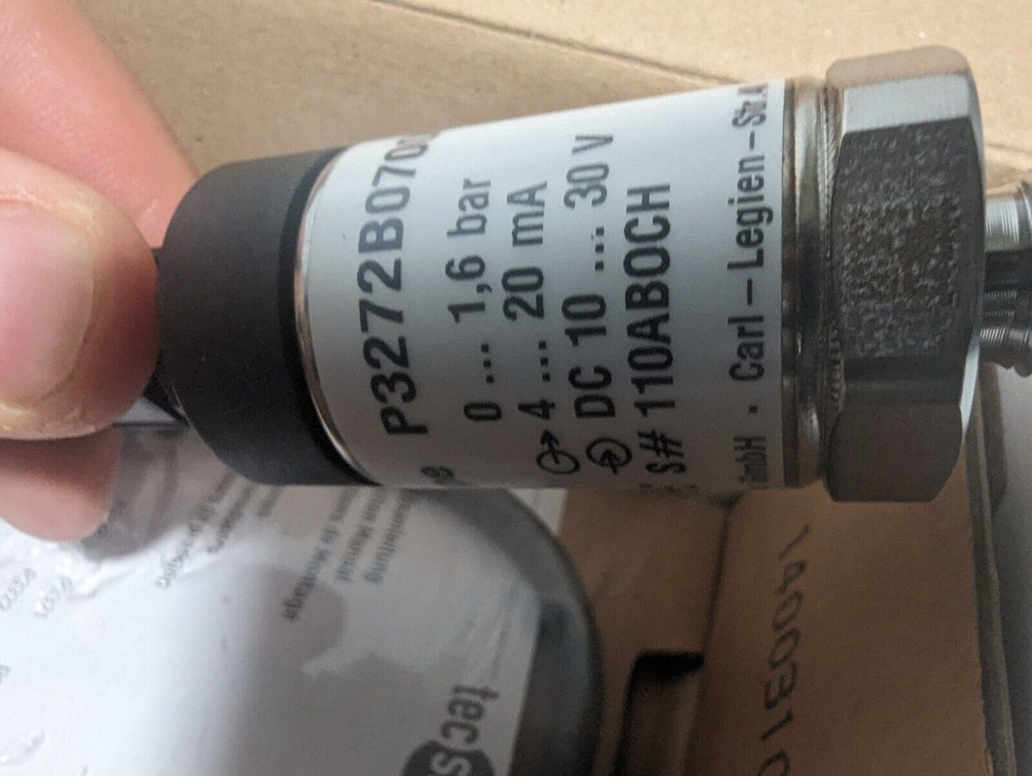 tecsis P3272B070006, Getinge 50020136/501649500 pressure transducer, 0-1.6 bar