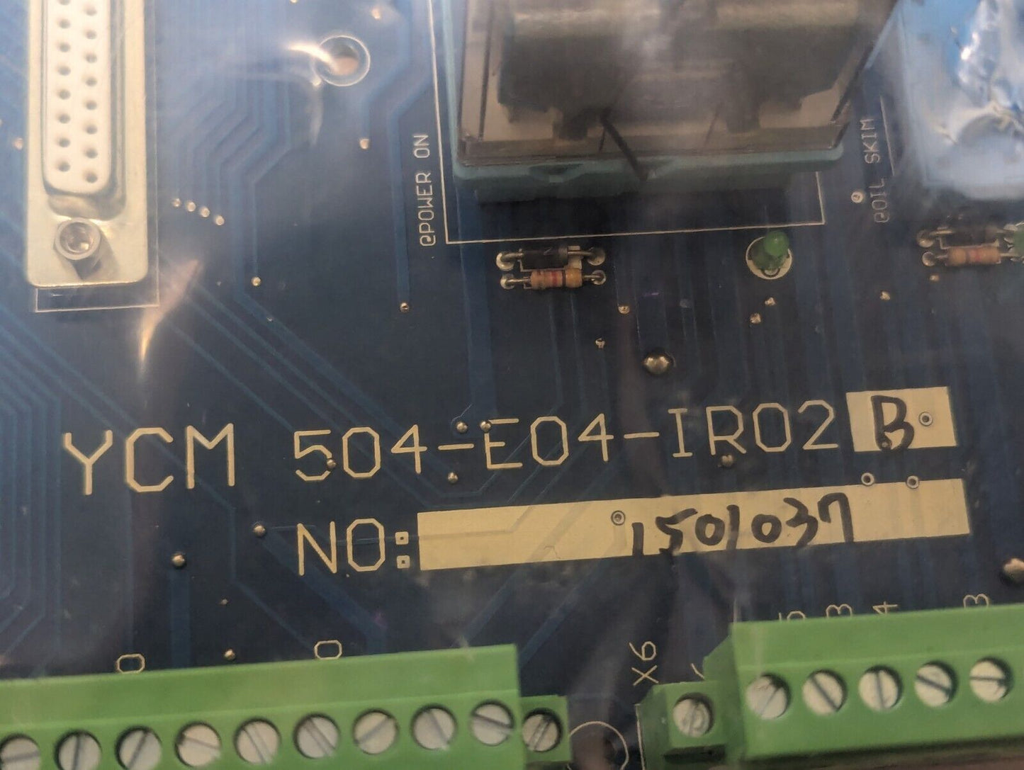 YCM 504-E04-IR02B MS PCB relay board, problem with tool changer positioning