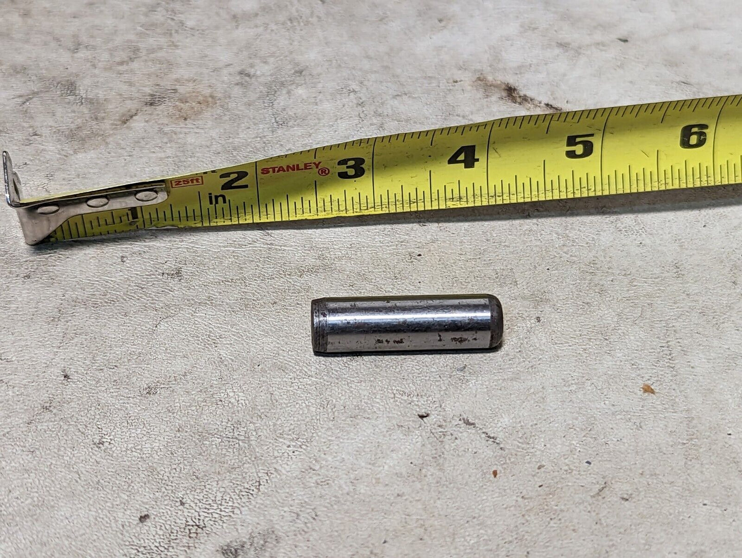 44 pounds of metal dowel pins, 1.5 in long, 0.5 in diameter