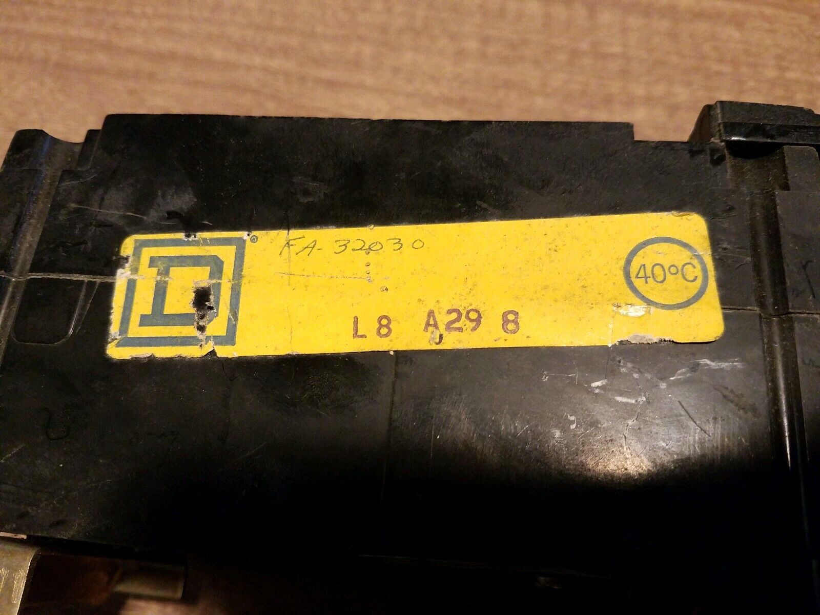 Square D FA-32030, 30 A, 240VAC, 250VDC, 3 poles