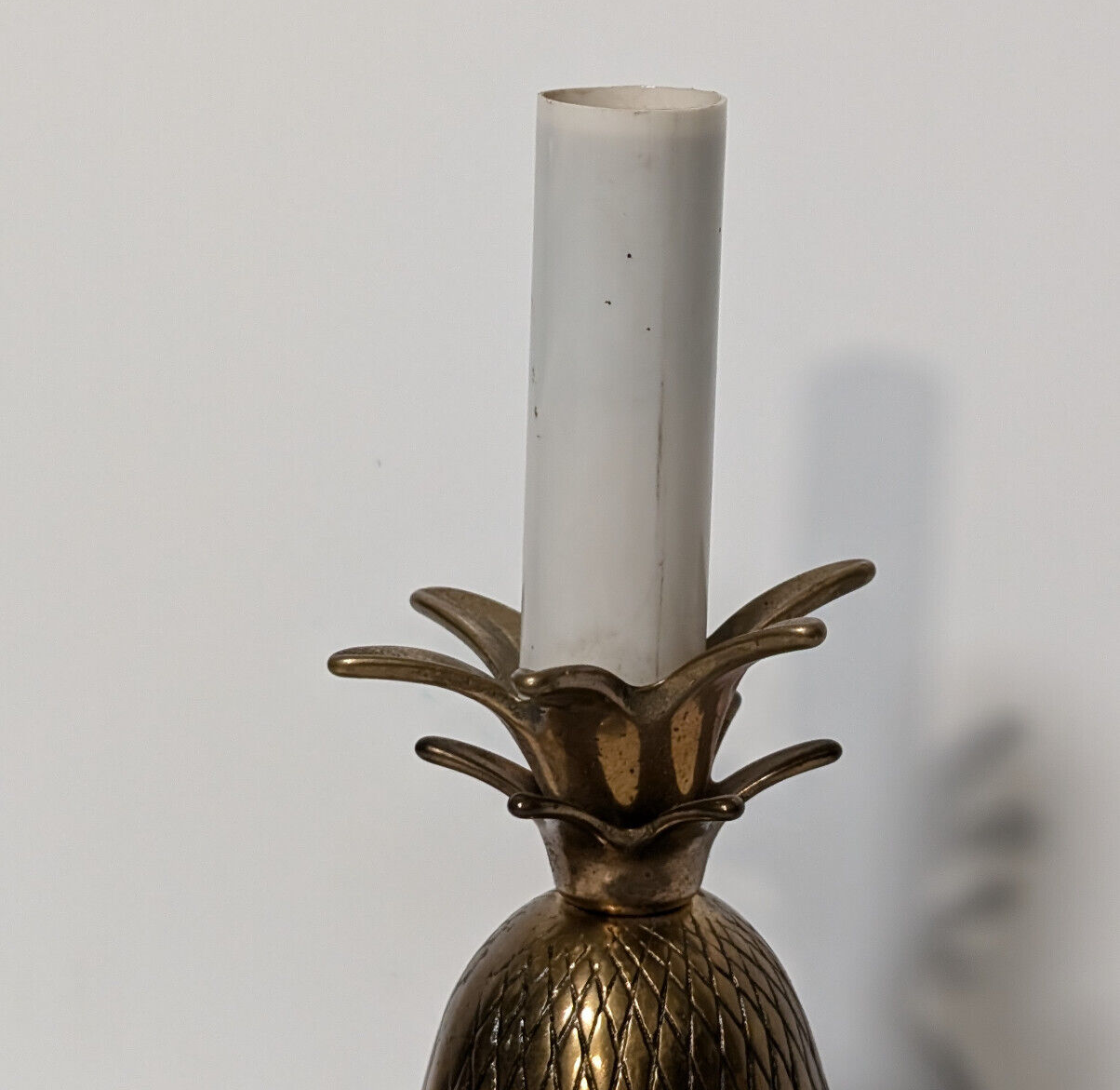 Vintage Brass Pineapple Lamp, Bar, Tiki, Desk, Accent, Dresser, MCM,80s,Tropical