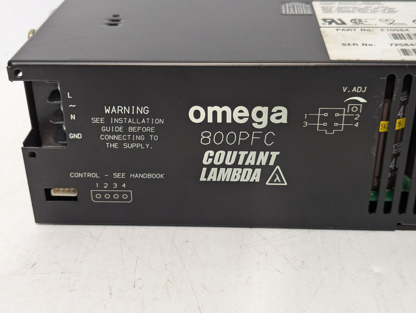 Omega 800PFC Coutant Lambda MML800 Power Supply MPM Printer - Free Ship+Returns