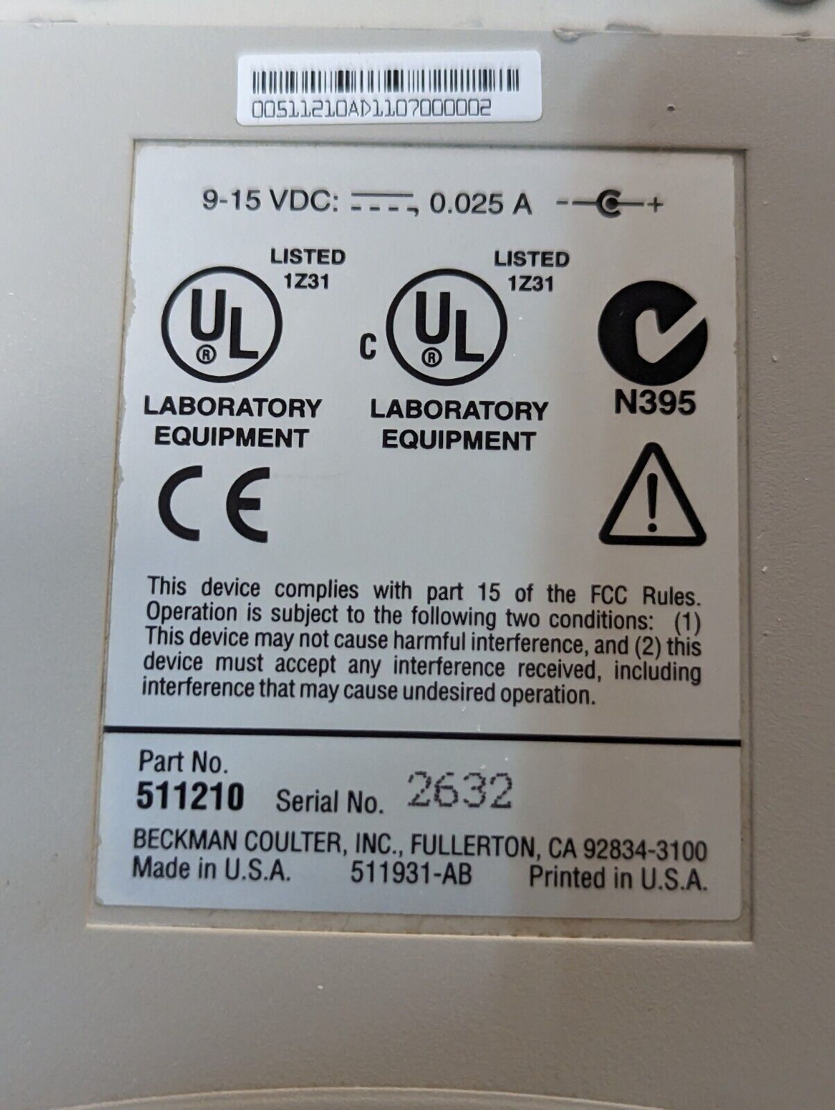Beckman 340 pH/temp meter, digital