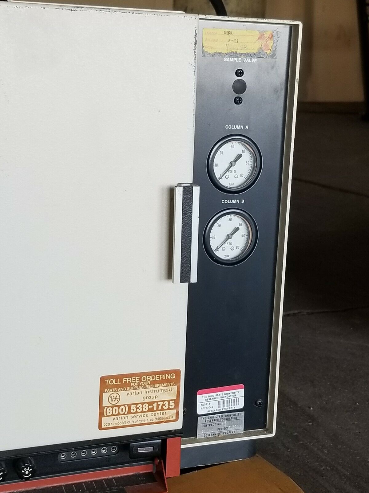 VARIAN Model 3700 Gas Chromatograph