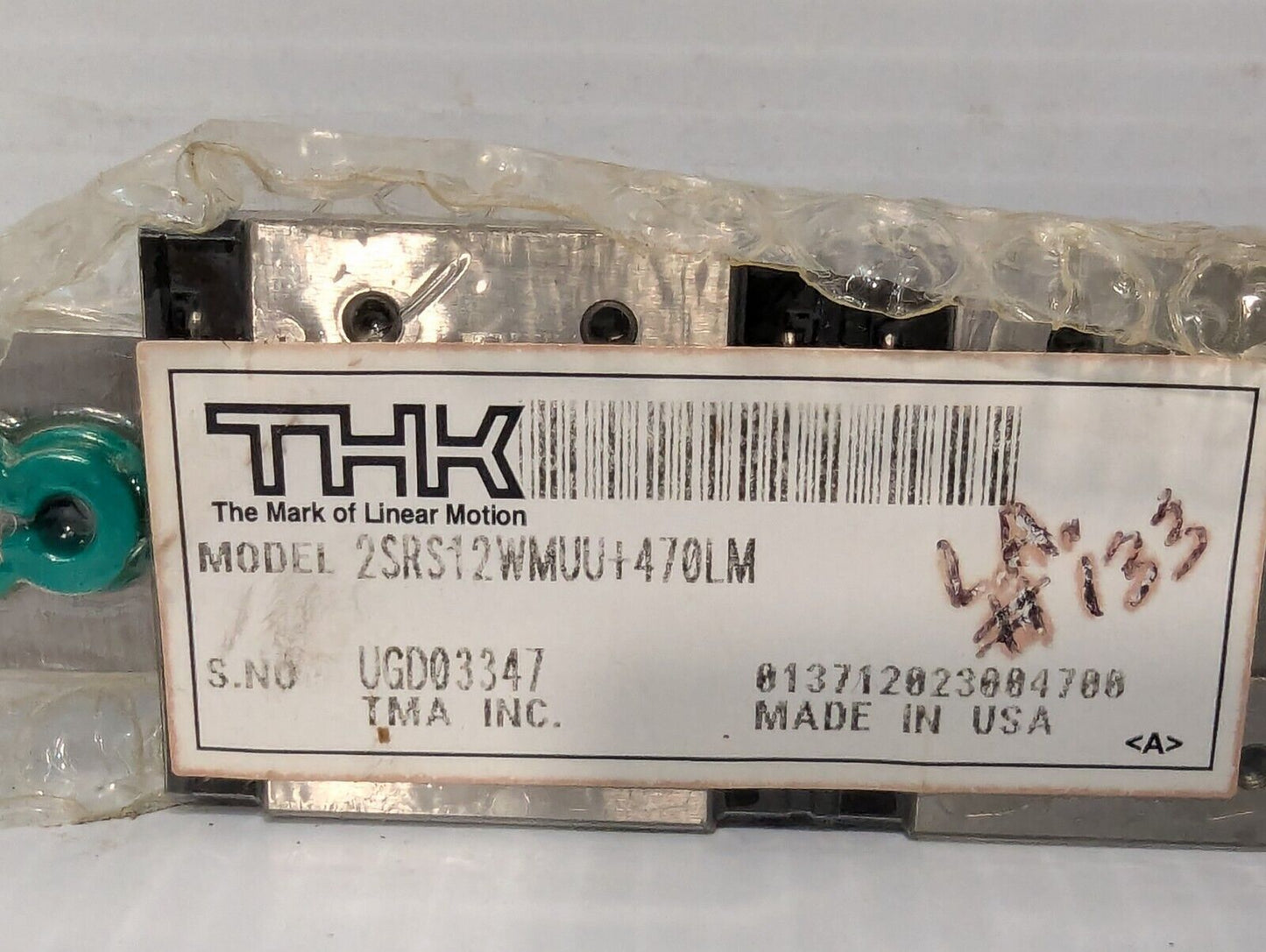 THK 2SRS12WMUU+470LM Linear Ball Bearing Carriage - Free Shipping