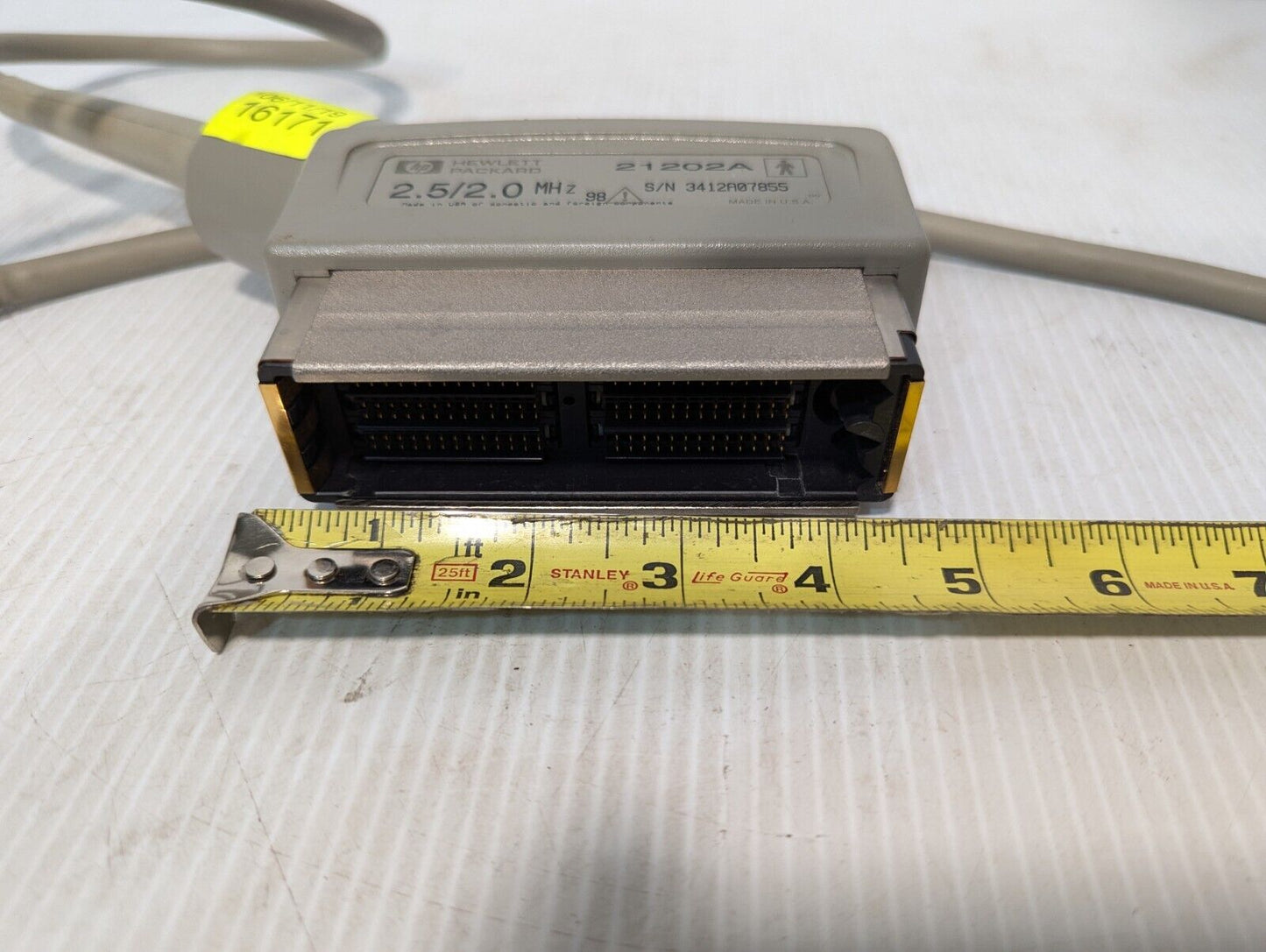 Hewlett Packard Ultrasound Transducer Probe, 21202A - Free Shipping