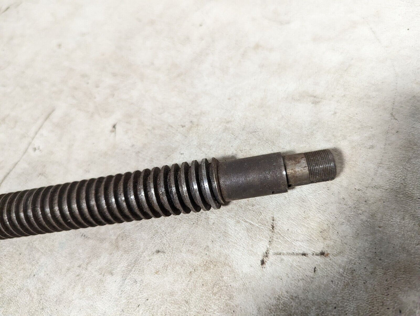 18.5 inch shaft, threaded, 1 inch diameter, 9 inches threaded, unbranded