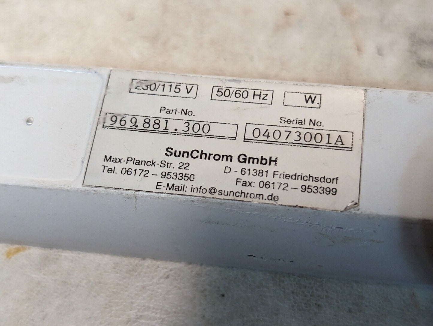 SunChrom 969.881.300 Column Heater 2/1