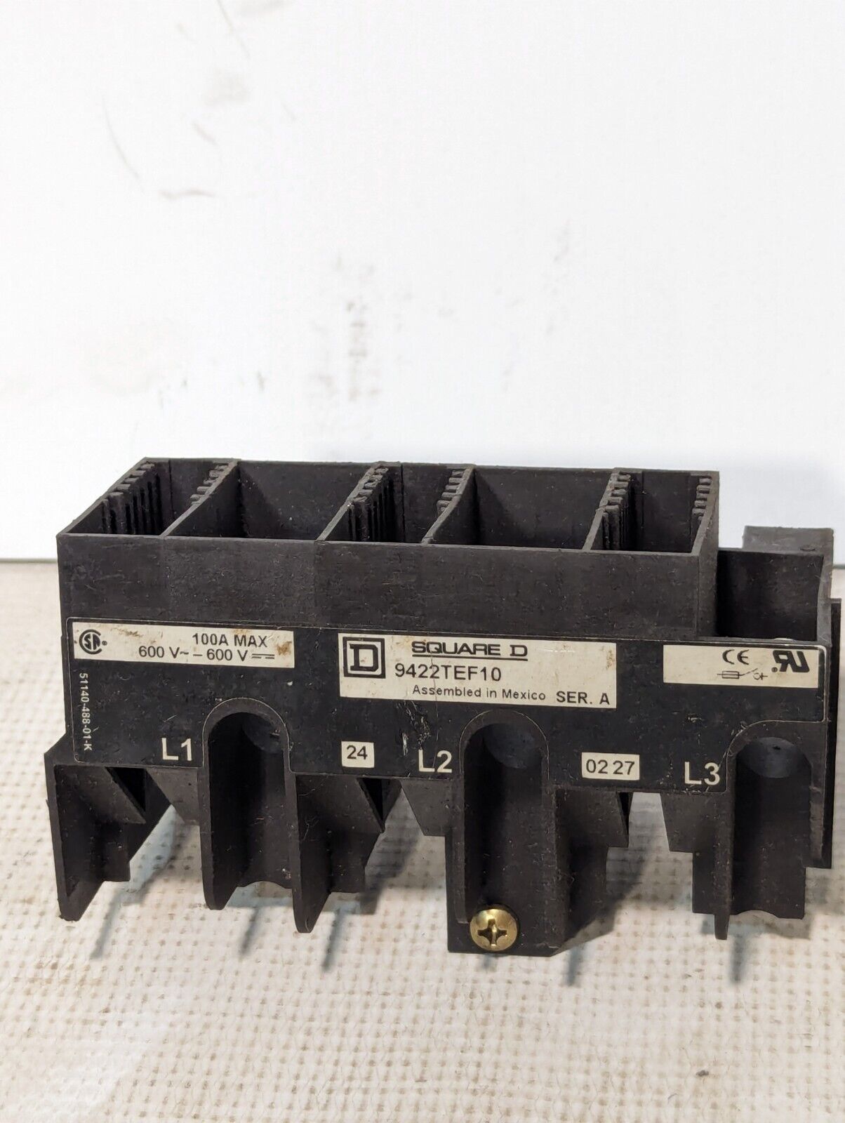 Square D 9422TEF10 Casing, no electronics - PARTS ONLY as pictured