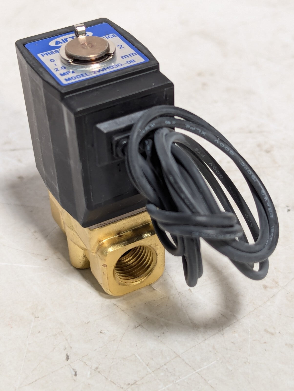 AirTAC 2WH03008BI Fluid Control Solenoid Valve, 2/2 Way, 24VDC, IP65