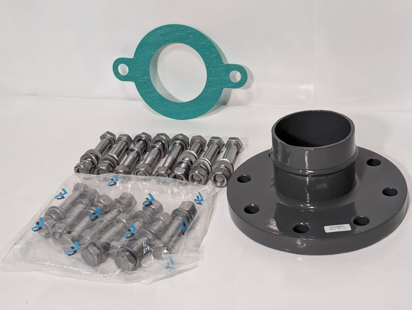 AIRpipe 8170 Aluminum Flange Kit, 100mm (4") ANSI Flange to 100mm (4") Pipe