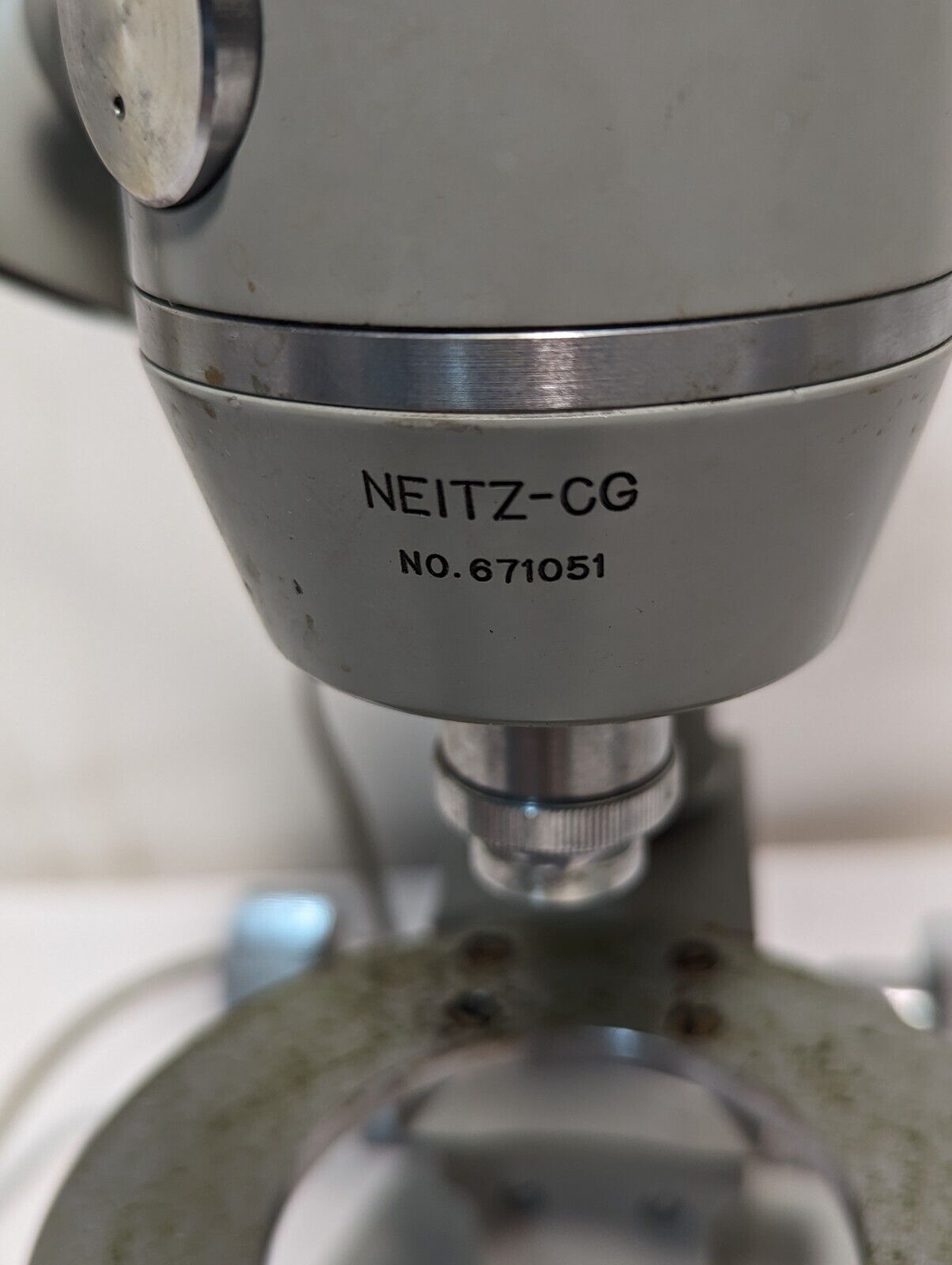 Wesley Jessen Neitz-CG Contact Gauge Radiuscope Optometry Microscope - Free Ship