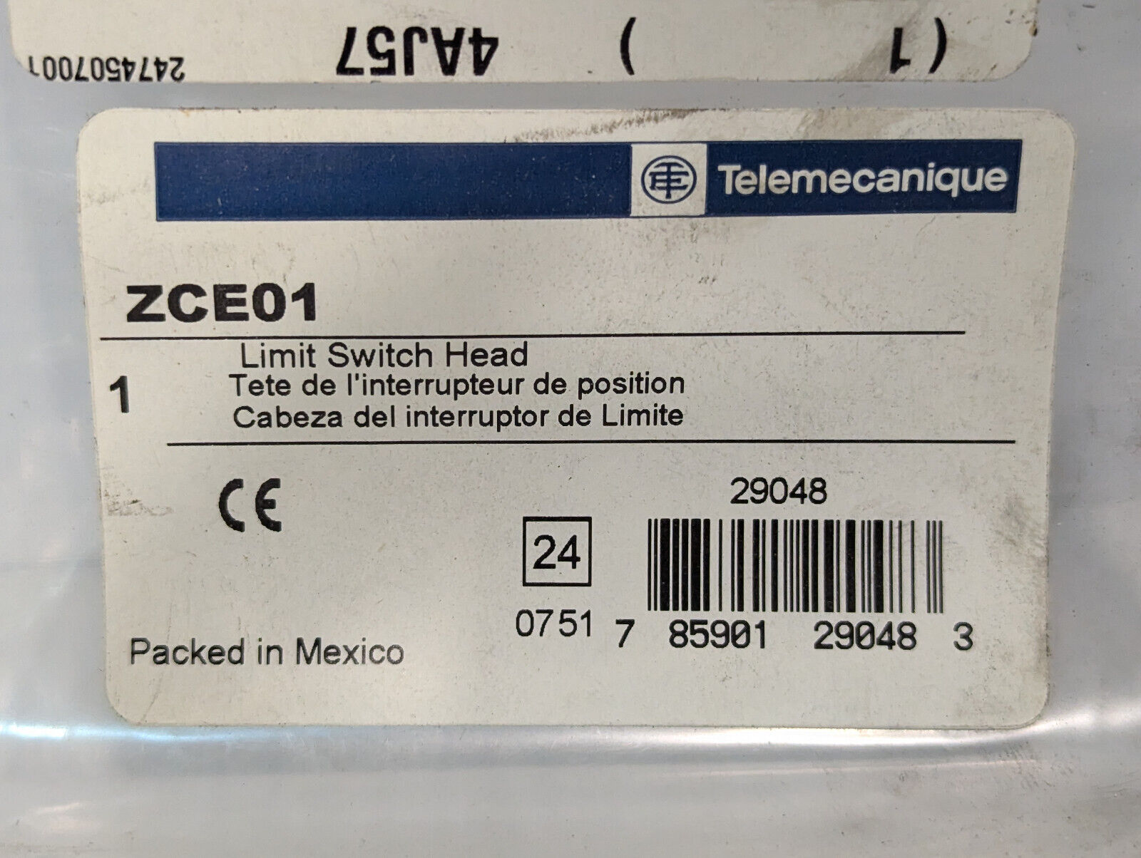 Telemecanique ZCE01 Square D Limit Switch Head 8B0744 -Free Shipping