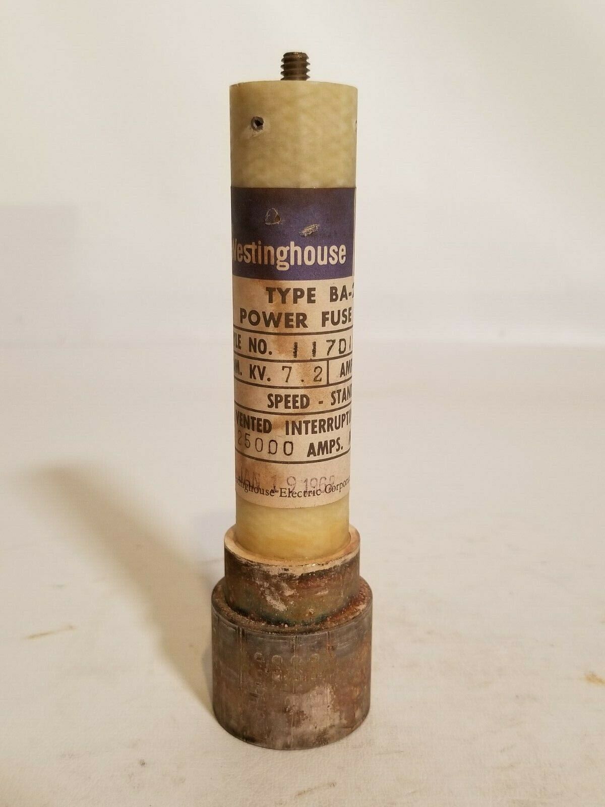 Westinghouse BA-200 117D123A16 200E Power Fuse Refill, New Old Stock