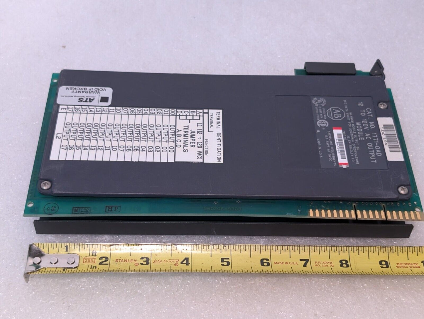 Allen Bradley 1771-OAD Digital Output Module ,PLC-5, 16-Outputs, 120VAC