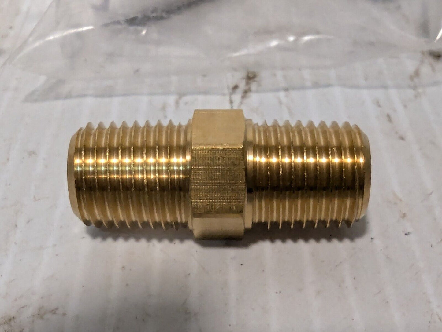 09200213 Brass Male Connector 1/4 inch NPT - Lot of 3 - Free Shipping