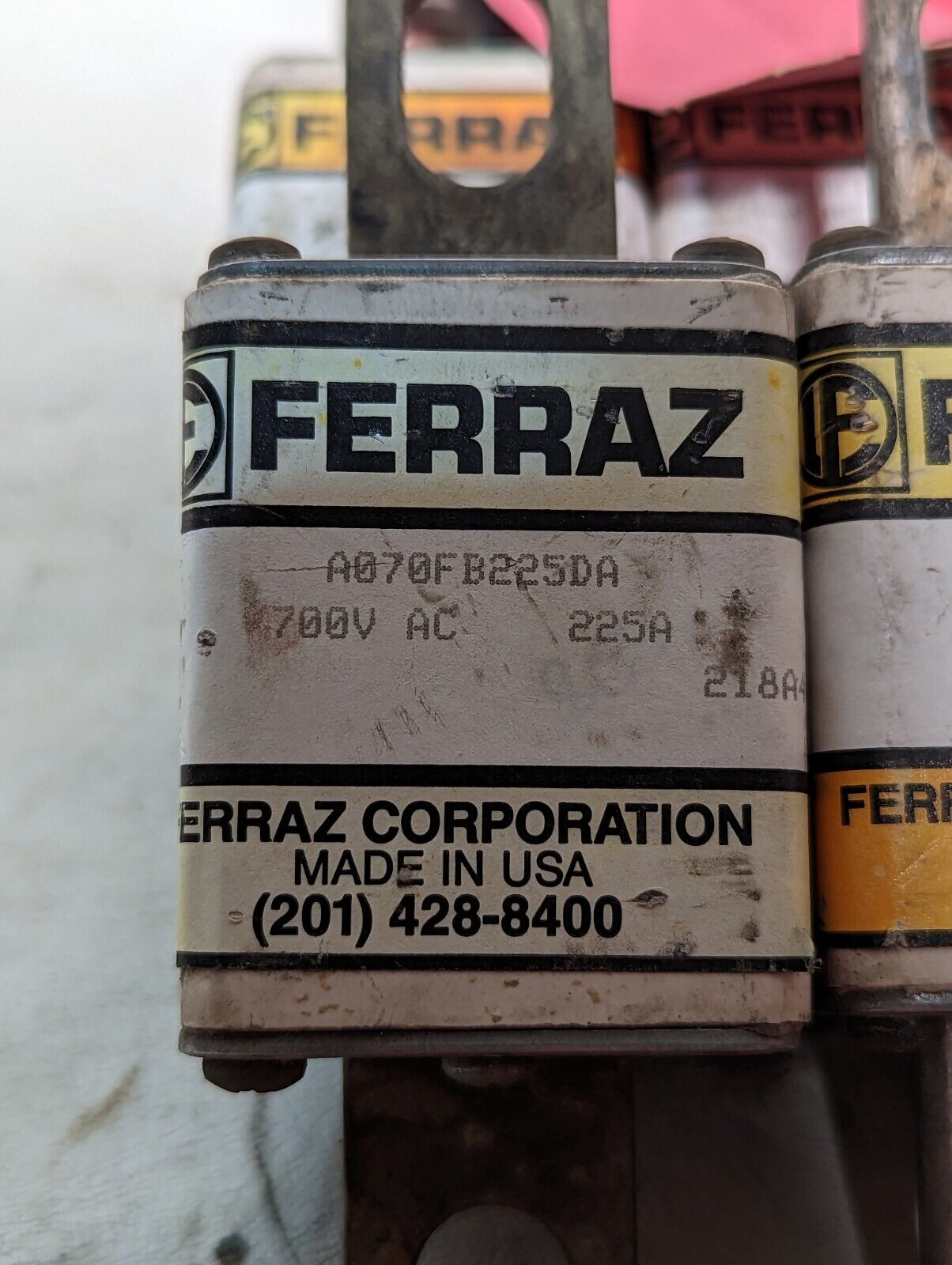Ferraz A070FB225DA fuse, 225A, 700VAC, 218A4387P27