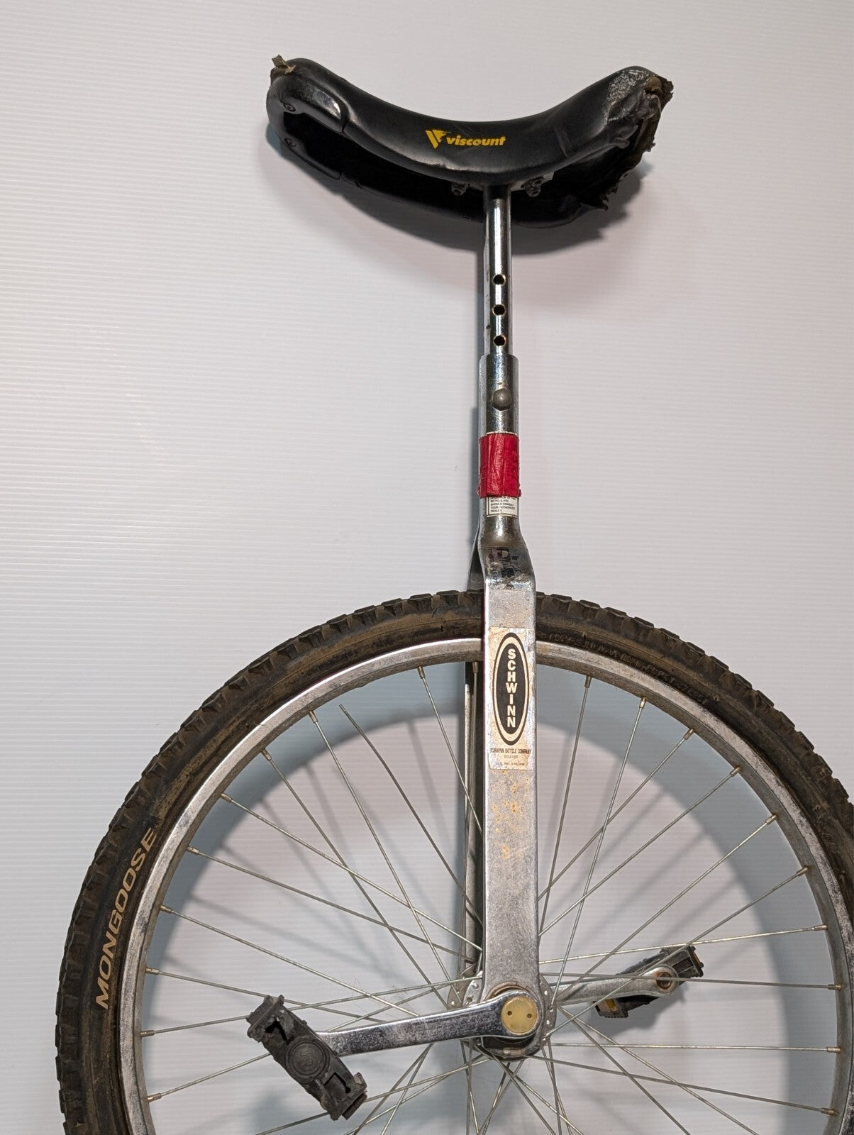 Vintage Schwinn Unicycle 1970's Retro w/ 24" Mongoose Tire and Viscount Seat