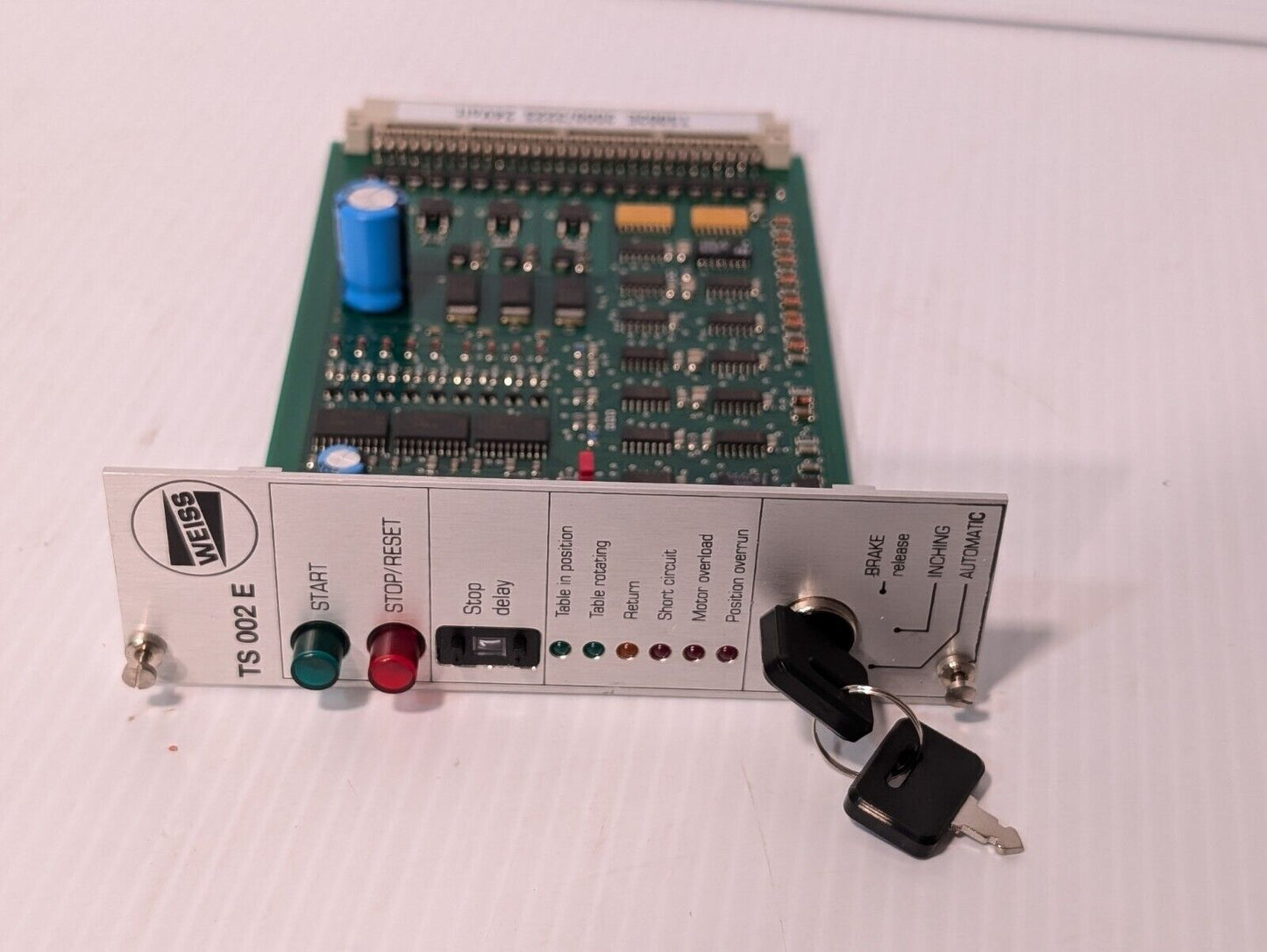 *Weiss TS-002-E Indexing Table Control Board Card 24-Volt*