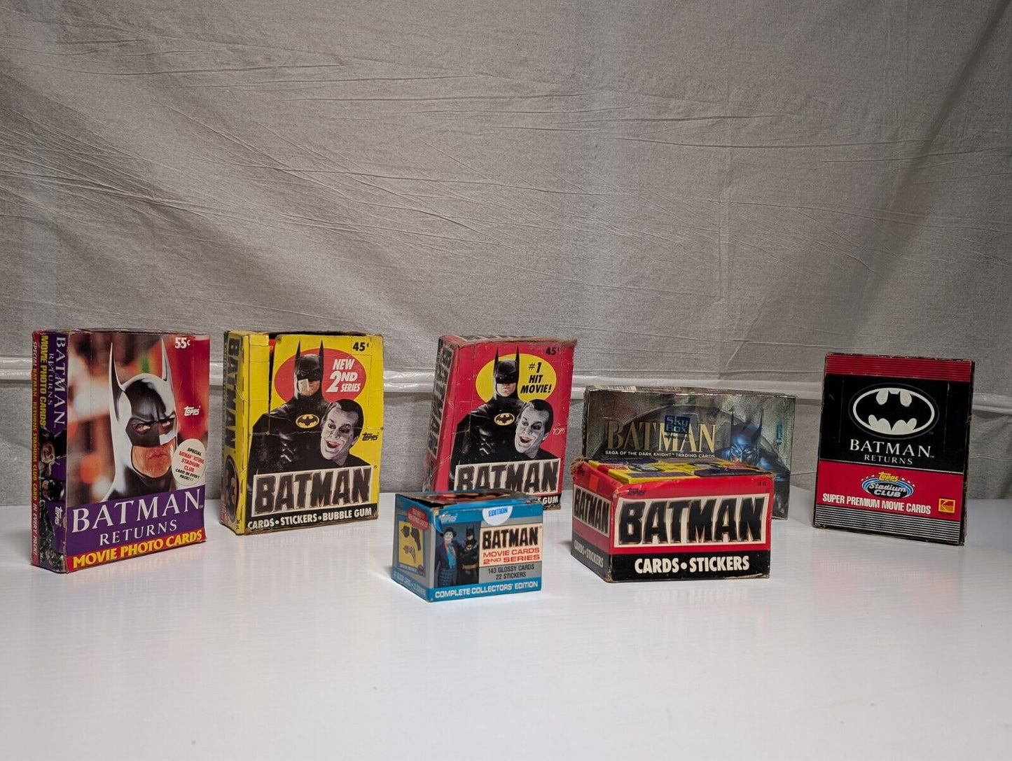 Vintage Batman Collectibles 1500+ Cards Stickers Michael Keaton Jack Nicholson