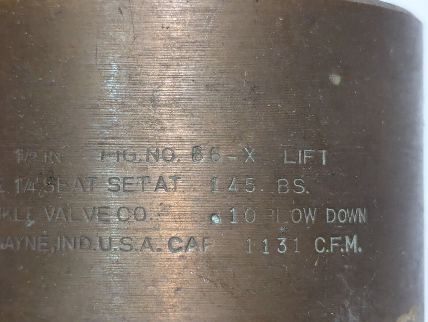 Kunkle 86-X Bronze Pressure Relief Valve, Size 1-1/2", 1131cfm - Free Shipping