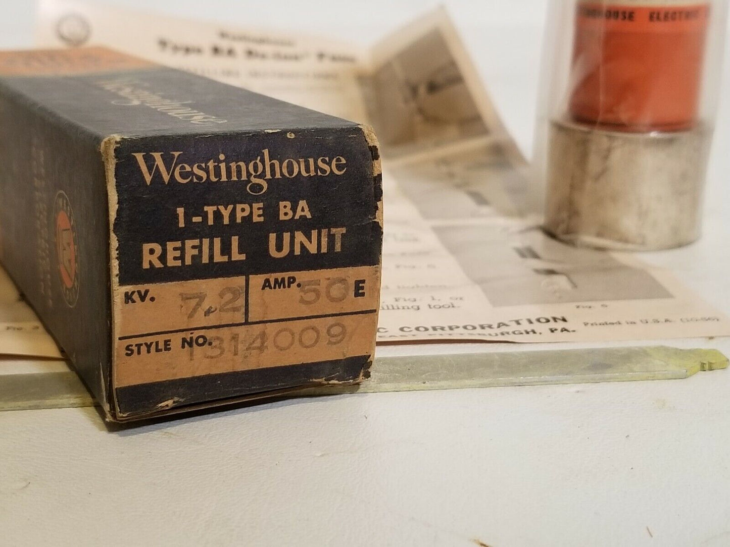 Westinghouse BA-200 1314009A 50E Power Fuse Refill, New OldStock