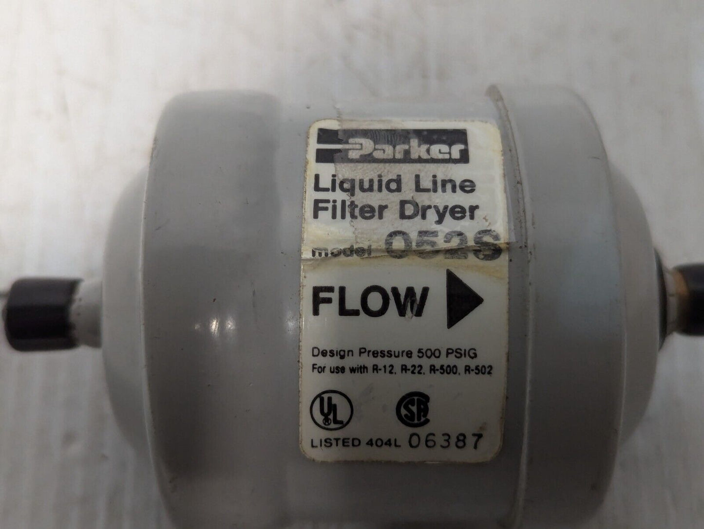 Parker Liquid Liner Filter Dryer, 052S, Design Pressure 500PSIG -Free Shipping