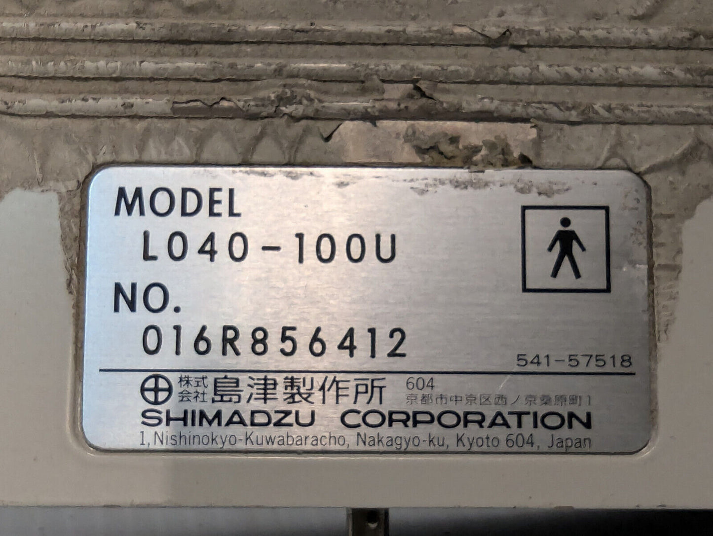 Shimadzu Corporation L040-100U Linear Array Ultrasound Transducer Probe 6-12MHz