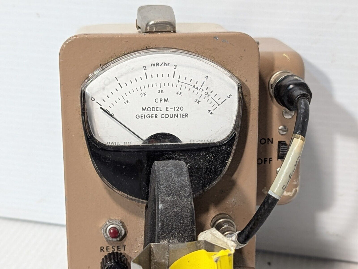 Eberline E-120 Geiger Counter Survey Meter w\ SK-1 Speaker - Free Shipping