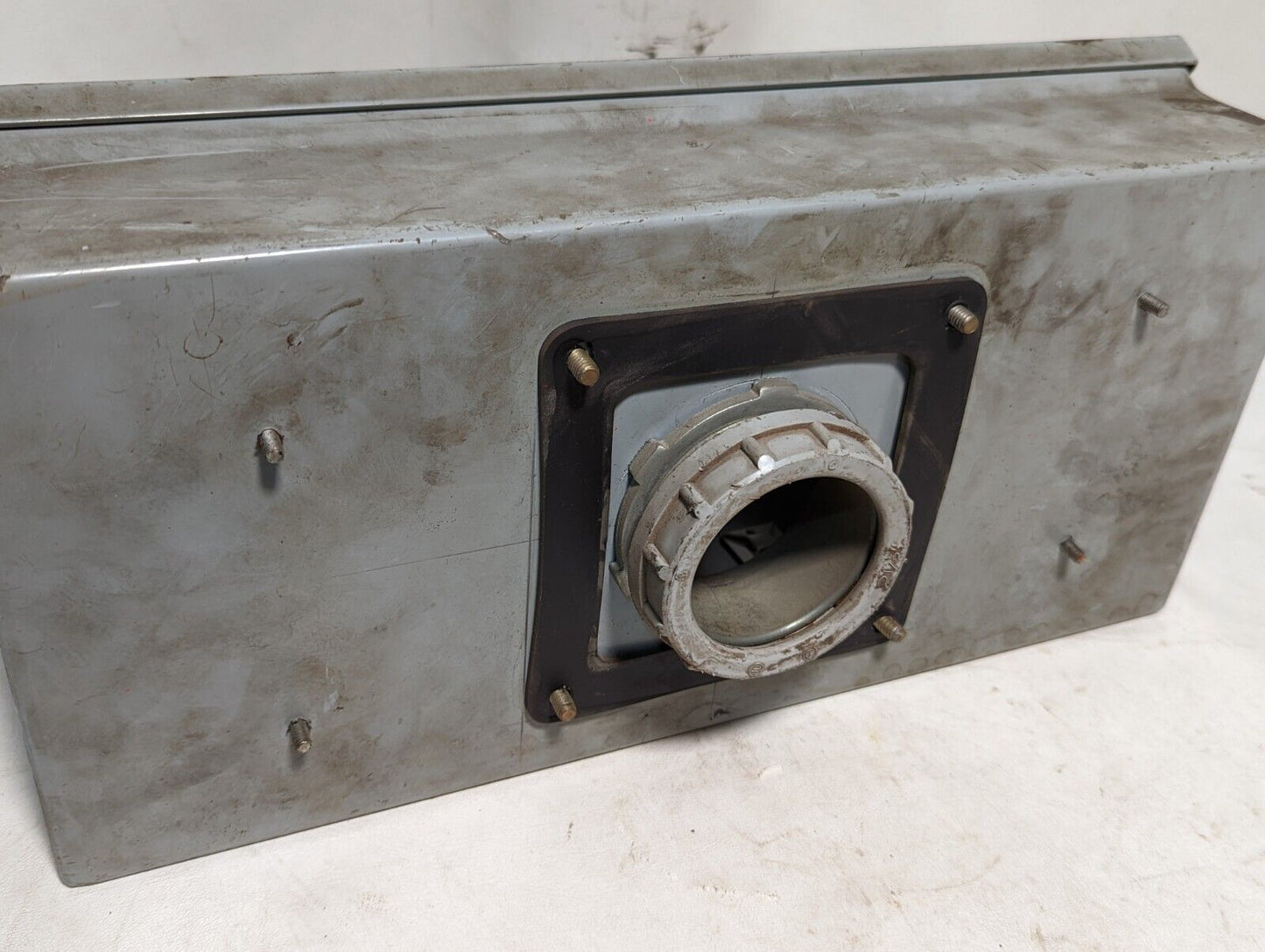 Hoffman C-8C16 industrial control panel enclosure, 10 pushbutton holes