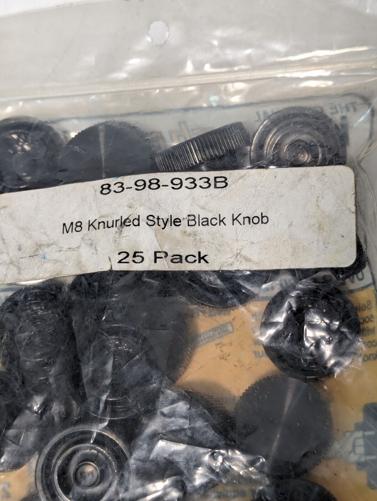 Lot of 50+ Shear-Loc 83-98-933B Knurled Thumb Screw Knob 26mm M8 Socket