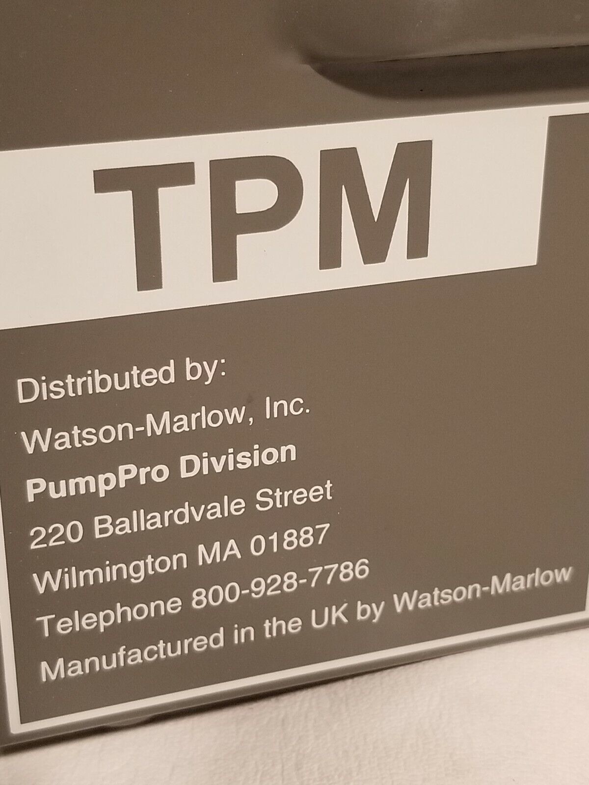 Watson-Marlow PumpPro TPM Peristaltic Pump, 036.4321.0P0 - Free Shipping