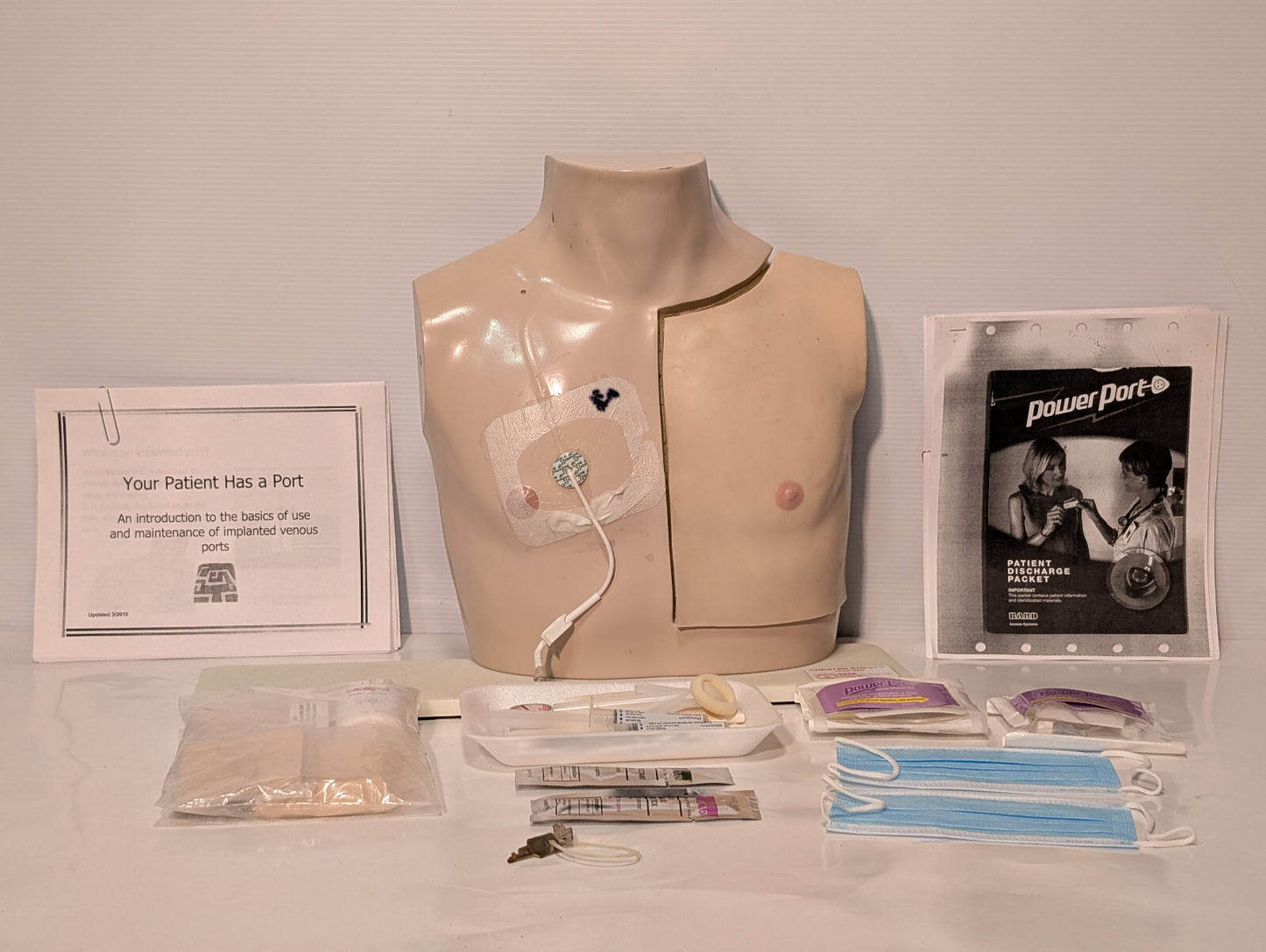Vata Chester Chest 400P Anatomical Healthcare Model Port Training Mannequin