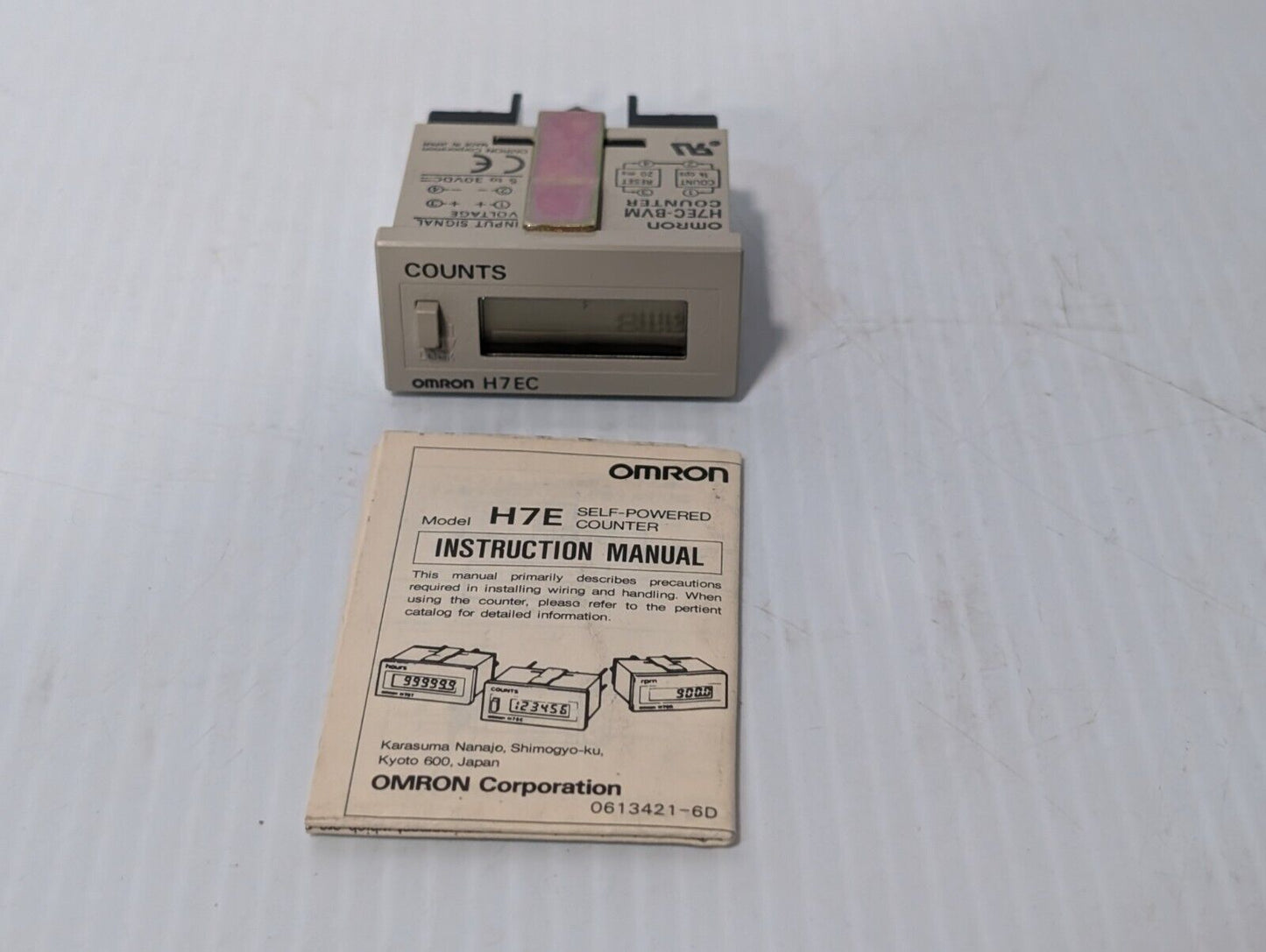 Omron H7EC-BVM 8-Digit LCD Digital Total Counter 5-30V DC - Free Shipping