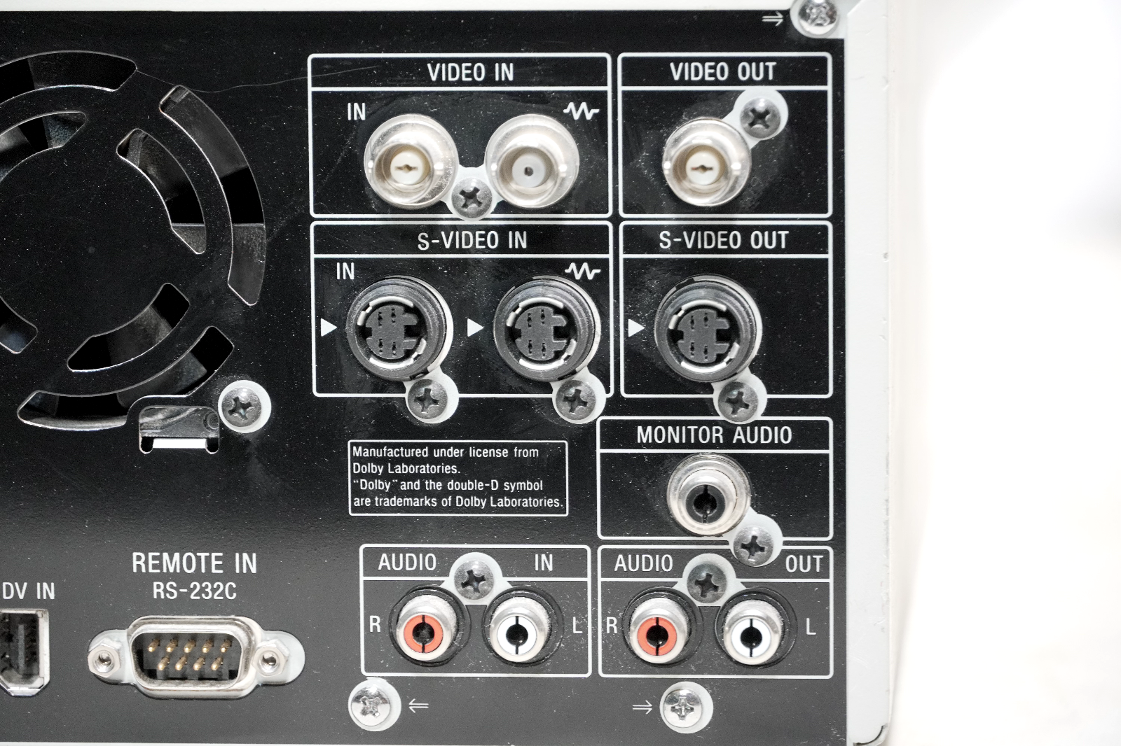 Sony DVO-1000MD DVD recorder Model No 15, 100-240VAC, 50/60Hz, 0.4-0.2A