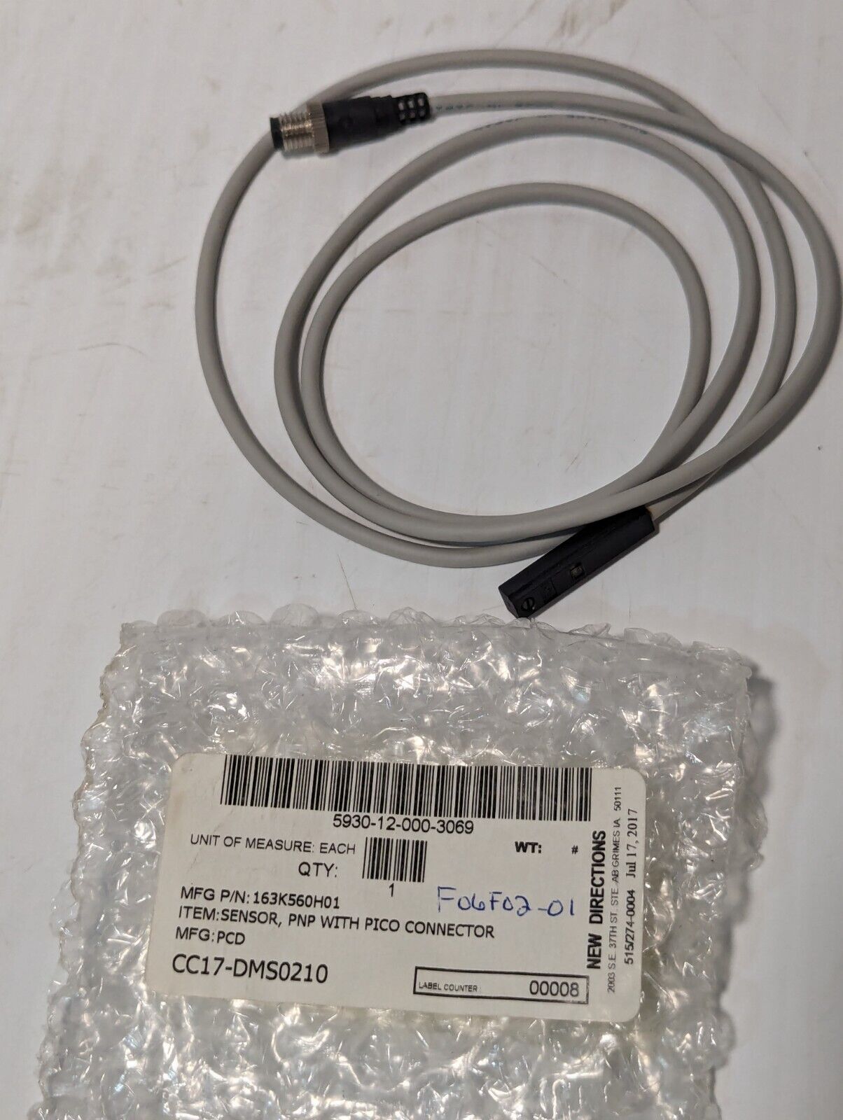 SMC D-Y7P Sensor, PNP With Pico Connector - Free Shipping