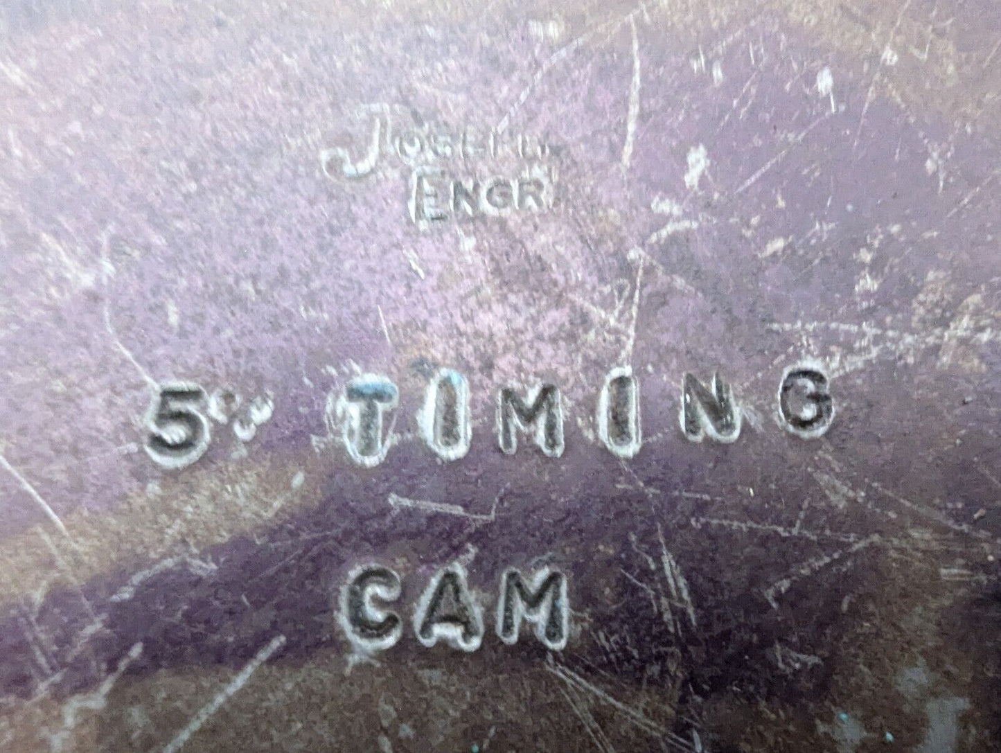 Vintage Joseph Engr 5" Timing Cam 10" Dia 1.5" Bore 0.5" Thick - Free Shipping
