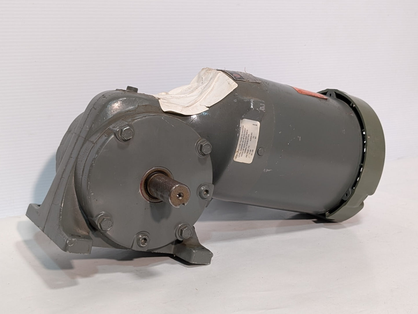 US Motor E180A Gear Motor, Unimount 125, 0.50hp, 1745rpm, SF: 1.35, Frame: 56